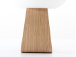 Petite lampe de table scandinave en oplale et multipli de chêne modèle Toad de Timo Niskanen