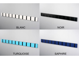 Porte manteau mural scandinave Knax Couleur, 10 patères, (8 coloris)