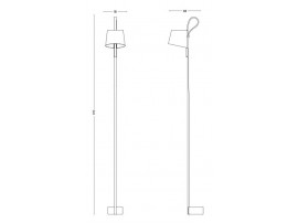 Lampadaire scandinave Rope Trick