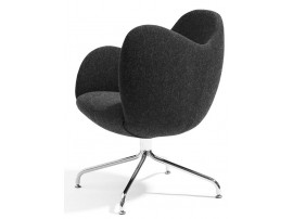 Fauteuil de conférence scandinave modèle Wilmer O55S accoudoir haut