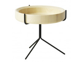 Table d'appoint ou jardiniere scandinave Drum Wood. 3 finitions. 