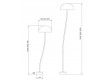 Curve Glass Floor lamp. 6 sizes