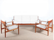Set of Scandinavian 3-seater and 2 easy chairs