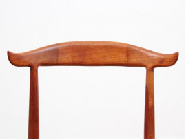 Danish mid-century modern cow horn chair by Knud Faerch