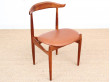 Danish mid-century modern cow horn chair by Knud Faerch