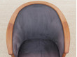 Mid-century Modern paire of lounge chairs in teak and alcantara by Bertil Fridhagen