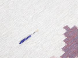Tapis scandinave Rolakan en laine tissé main. Pièce unique vintage. 280x 200 cm.