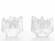 Paire de bougeoirs scandinaves en cristal série Polar de Goran Warff