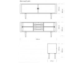 Mid-Century modern scandinavian credenza model CH825 by Hans Wegner.