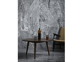 Fauteuil scandinave modèle CH25 en chêne fumé. Nouvelle édition.
