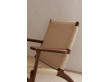 Fauteuil scandinave modèle CH25 en chêne fumé. Nouvelle édition.
