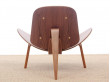 Fauteuil scandinave CH 07 ou Shell Chair. Nouvelle édition.