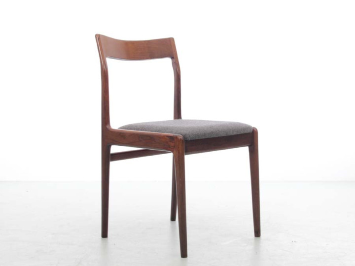 Mid-Century modern scandinavian set of 6 chairs in rosewood Mid-Century modern scandinavian set of 6 chairs in rosewood